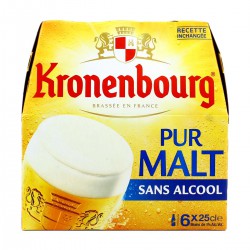 Pack Bouteille 6X25Cl Biere Kronenbourg Pur Malt 0.9°