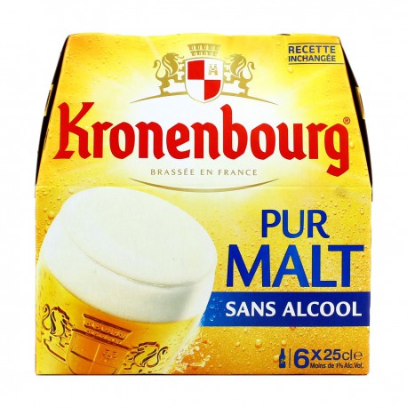 Pack Bouteille 6X25Cl Biere Kronenbourg Pur Malt 0.9°