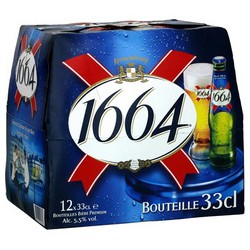 Pack Bouteille 12X33Cl Biere 1664 5.5°