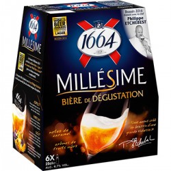 1664 Bière Blonde Millésime : Le Pack De 6 Bouteilles De 25Cl