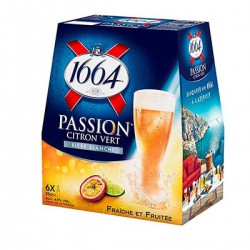 Pack 6X25Cl Biere Passion Citron 1664