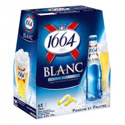 Pack Bouteille 6X25Cl Biere Blanche 1664