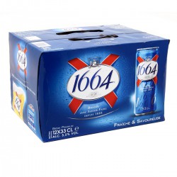 Pack 12X33Cl Biere 1664 Kronenbourg 5,50°