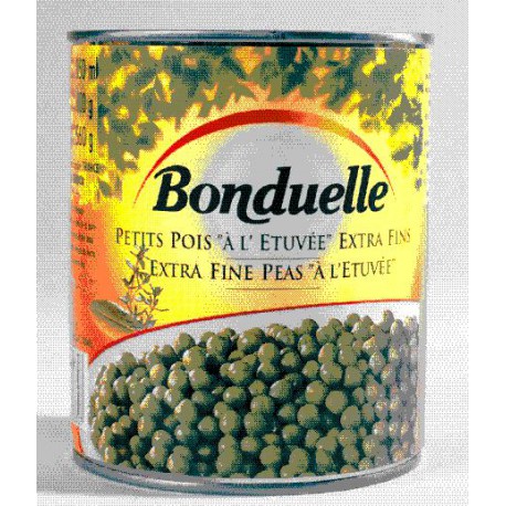Bonduelle Petits Pois Extra-Fins À L Étuvée Bonduelle Boîte4/4 560G