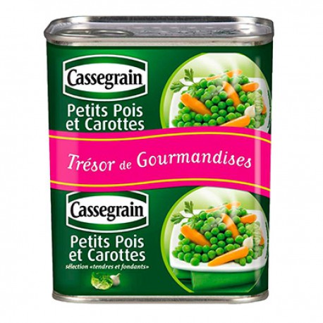 Lot 2 1/2 Pois Carottes Cassegrain