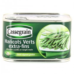 Bte 1/2 Haricots Verts Extra Fins Oignon Grelot Cassegrain