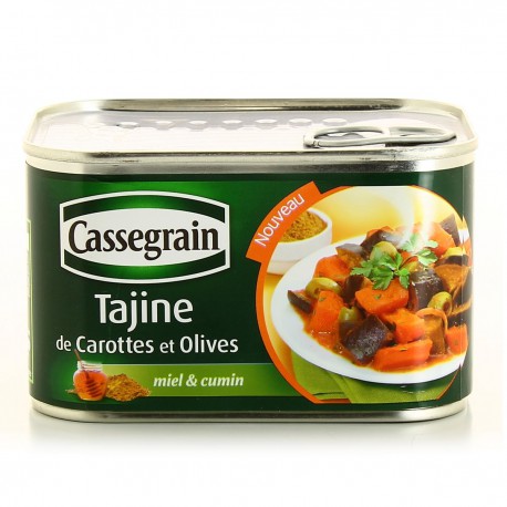 Bte 1/2 Tajine/Carottes Olive Epices Cassgrain