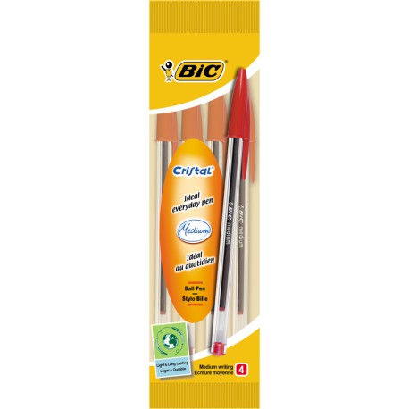 Bic 4S Biille Cristal Moy Rou