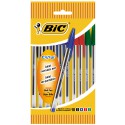Bic 10 Stylos Bille Cristal