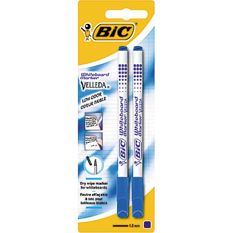 2 Feutre Effacable A Sec Vell Bic