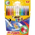 Bic 10+2Feut.Col.Colour&Erase