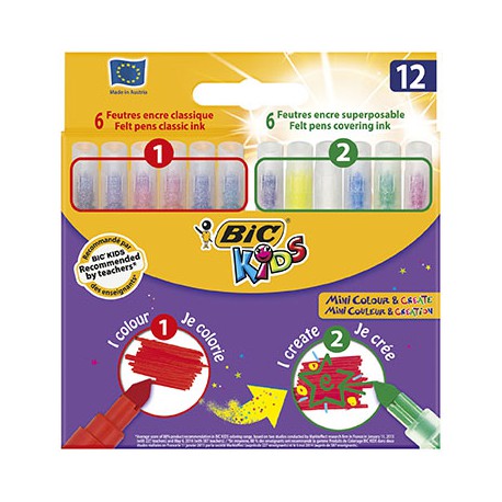 Bic Kids 10+2Mini Feut Colour