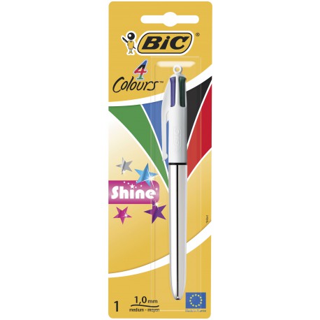 Stylo-Bille 4 Colours Shine Bic