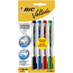 Bic 4 Feutres Eas Velleda Ass