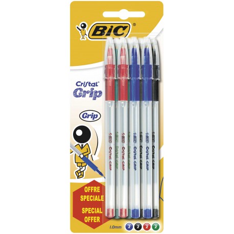 Bic 8+2S Bille Cristal Grip M