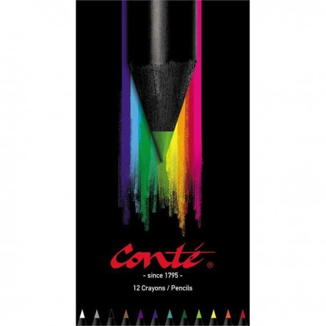 Conte 12 Crayons Couleur