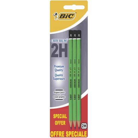 Bic 3 Cray Graphit Criter 2H