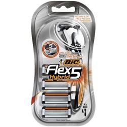Bic Rasoir Flex5 Hybrid - Le Rasoir + 4 Lames