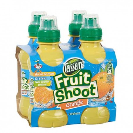 Lot 4X20Cl Fruitshoot Orange Teisseire