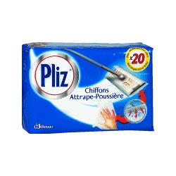 Pliz Attrappe Poussiere Recharge 20 Chiffons