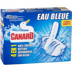 Canard Bloc Cuvette Eau Bleue Canard Wc Étui X2