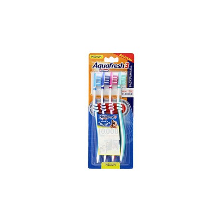 Aquafresh Brosse À Dent Pack Familial Médium Aquafresh