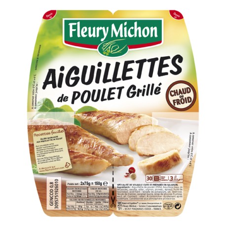 2X75G Aiguillette De Poulet Grille Fleury Michon