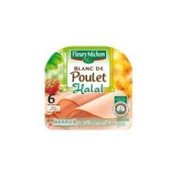 180G 6 Tranches Blanc De Poulet Halal Fleury Michon