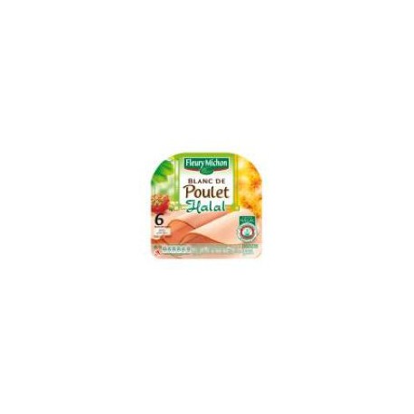 180G 6 Tranches Blanc De Poulet Halal Fleury Michon