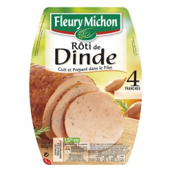 160G 4 Tranches Roti Dinde Dansle Filet Fleury Michon
