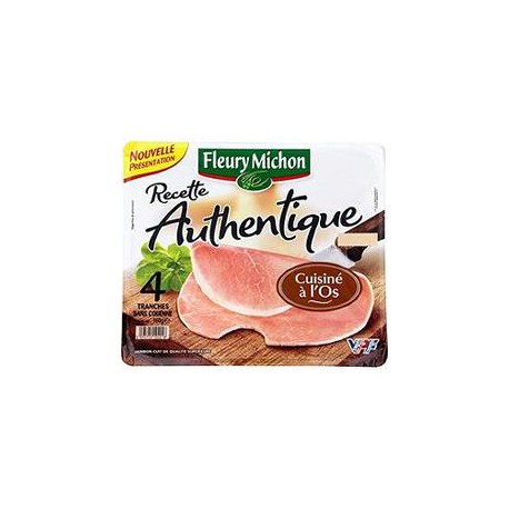 160G 4 Tranches Jambon Authentique A L Os Fleury Michon