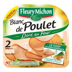 Fleury Michon Blanc De Poulet Doré Au Four F.Michon 2Tr 80G