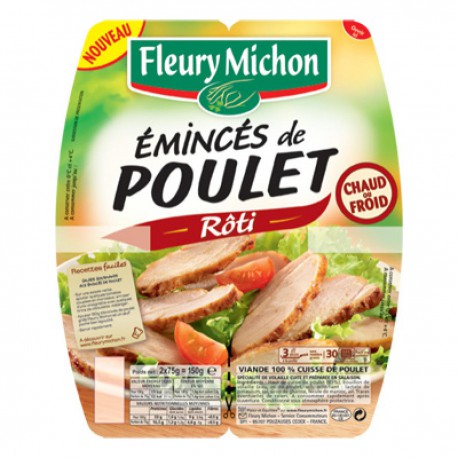 150G Eminces De Poulet Roti Fleury Michon
