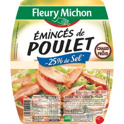 Fleury Michon Emincés De Poulet Grillé -Sel Fleury Michon 150G