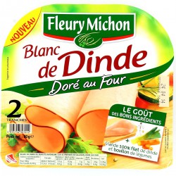Fleury Michon Blanc De Dinde Doré Au Four Fleury Michon 2 Tranches 80G