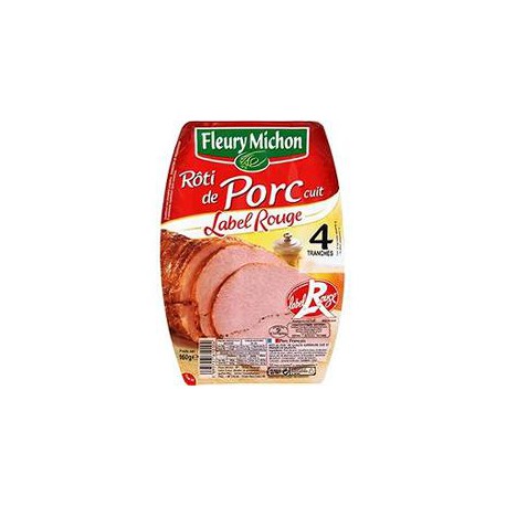 Fleury Michon Roti Porc 4 Tranche Label Rouge 160G