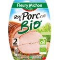 Fleury Michon 2 Tranches Roti Porc Bio 80G