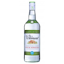 Clement Rhum Blanc Agricole Aoc 40%V Bouteille 1L