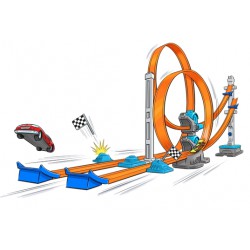 Hw Piste Double Super Lanceur