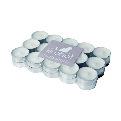 Pack 30 Bougies Chauffe Plats Godet Alu Le Chat