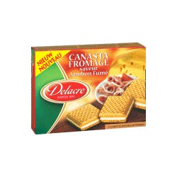 Delacre Canasta Au Fromage Saveur Jambon Fumé Delacre 75G