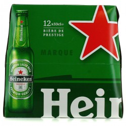 Heineken Bière Blonde De Prestige 5% : Le Pack De 12 Bouteilles De 33Cl