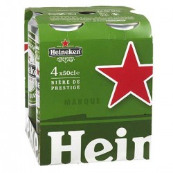 Pack Bte 4X50Cl Biere Heineken 5°