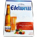 Edelweiss Bière Blanche Aromatisée Aux Fruits : Le Pack De 6 Bouteilles De 25Cl