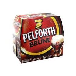 Pelforth Bière Brune Douce : Le Pack De 6 Bouteilles De 25Cl