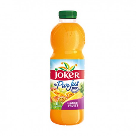 Bouteille Pet 1L Pur Jus Multifruits Passionata Joker