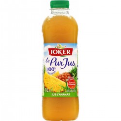 Joker Jus D'Ananas Sans Sucres Ajoutés : La Bouteille De 1L
