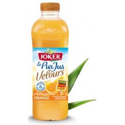 Bouteille Pet 1L Pur Jus Orange Velours Joker