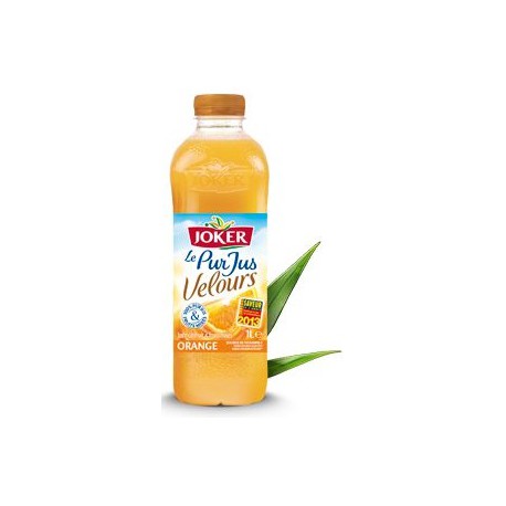 Bouteille Pet 1L Pur Jus Orange Velours Joker