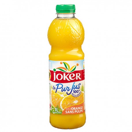 Bouteille 1L Pur Jus Orange Joker New